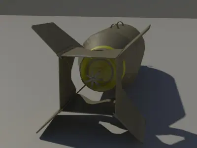 AN-M64 500lb General Purpose Bomb 3D model