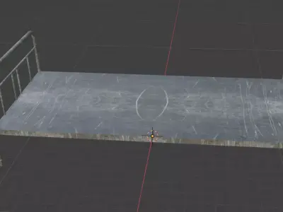 metal bed Low-poly 3D model
