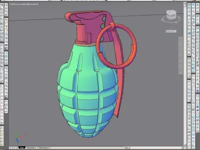 Grenade MK2 bomb 3D model