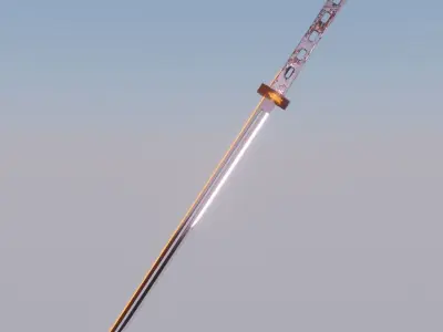 Cyber Katana  Free 3D model