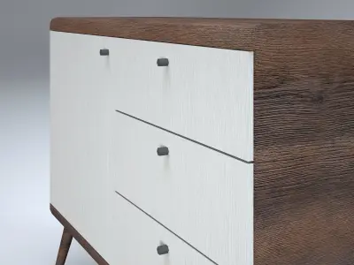 Modern Cabinet Low-poly 3D model buy