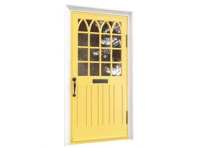 Entrance classic door 132 3D model