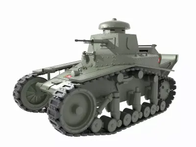 Tank T-18 Low-poly 3D model