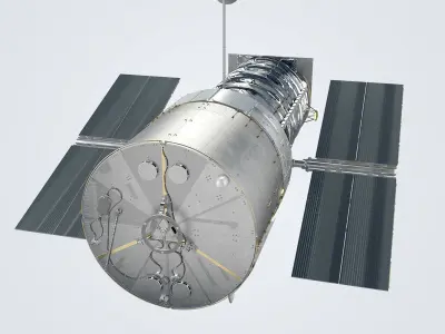 Hubble Telescope 3D model