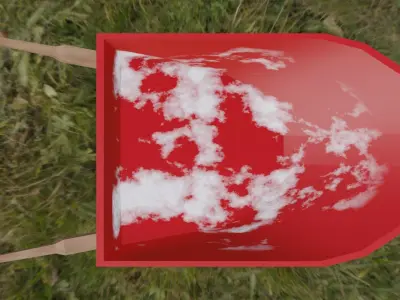 Well-used Wheelbarrow Free low-poly 3D model