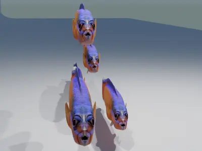 Neon Dotyyback Free 3D model