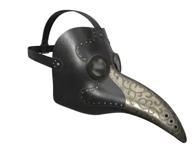 Antique Plague Mask 3D model