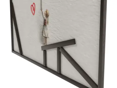 Illustrated wall art frame - Part 7 3D model