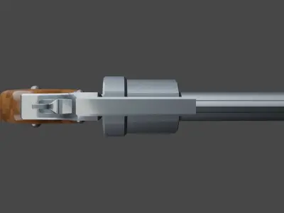 Revolwer revolver Low-poly 3D model