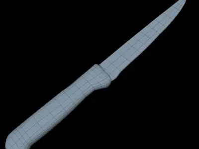 Knife Middle Poly 3D model