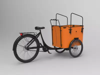 Vogue Superior Deluxe Cargo Bike 3D model