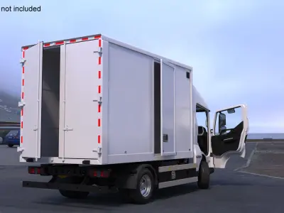 Truck BYD ETM6 White Rigged 3D model