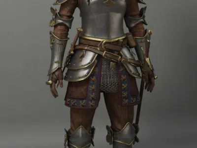 Knight Woman 3D model