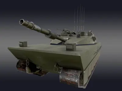 M1 Abrams Tank Military Game Ready 3D model