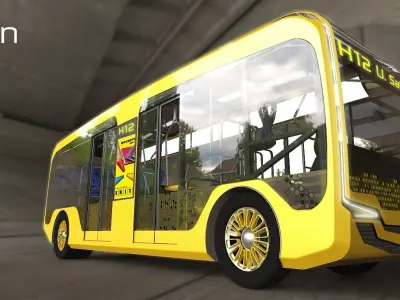 Inti Electric Bus 3D model