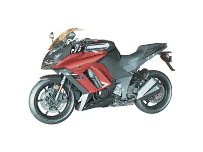 Kawasaki Ninja 1000 3D model