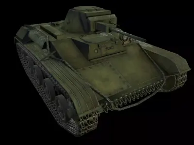 Tank    t 60 Low-poly 3D model