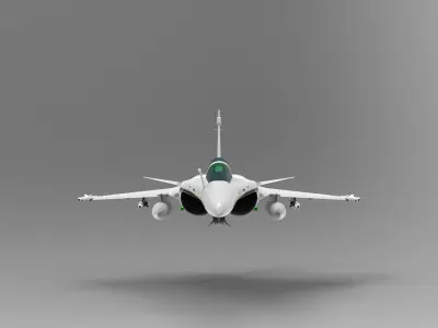 Rafale Multirole Fighter Jet 3D model