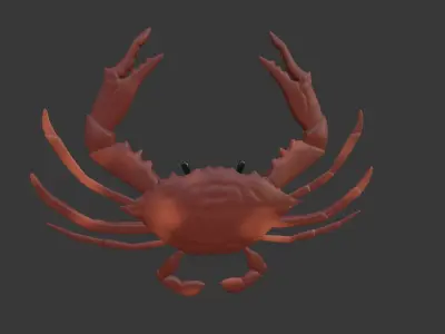 cute crab 3d 3D model
