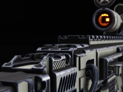 Sci-fi Gun Free 3D model get