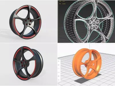 Rim 17 in M1 Free low-poly 3D model