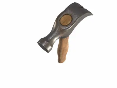 Hammer Low Poly  Low-poly 3D model