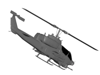 Bell AH-1 SuperCobra 3D model buy