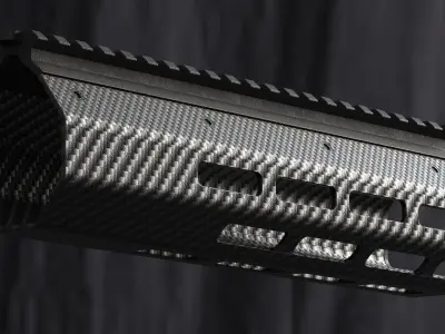 Lancer Systems Carbon Handguard For HK416 3D model