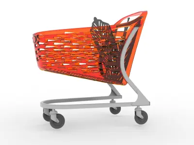 Shopping Cart Rabtrolley Samba 130L 3D model
