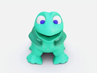 Stylized Turtle Free low-poly 3D model