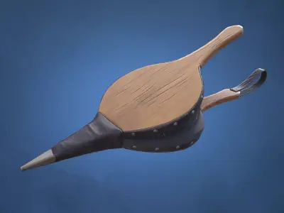 Stylized Handheld Bellows Low-poly 3D model