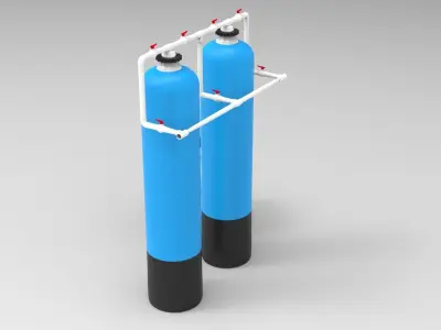 Storage Water Softener 3D model