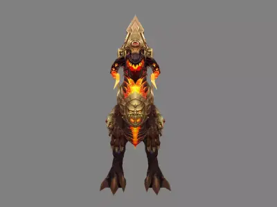 Mount - Dino Type 06 Low-poly 3D model