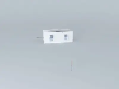 Workshop 4 empty room with person in it 3D model