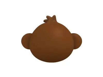 Monkey Head 3D model buy