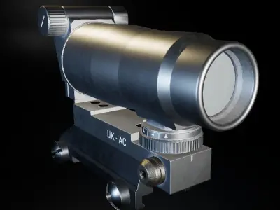 AAA PKA Scope Game Ready PBR Low-poly 3D model