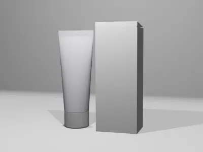 Cosmetic Tube 3D model Free 3D model