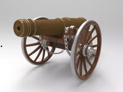 cannon 3D model