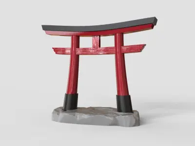 Torii Gate - Japanese Shinto Shrine 3D print model purchase