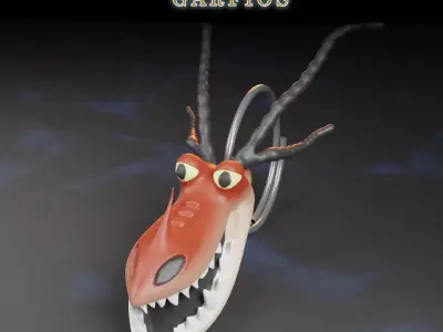 Dragon Head Keychains How to Train Your Dragon 3D print model