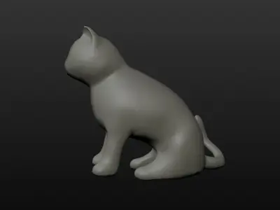 Little kitten 3D model