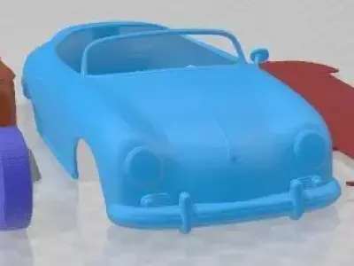 Porsche 356A Speedster 1955 Printable Car 3D print model