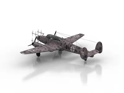 Messerschmitt bf 110 3D model purchase
