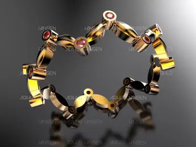 Milgrain Round BAND 3D print model