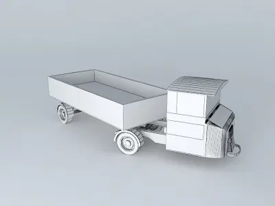 Eco Rail Scammell No 3 Dummy Old Steam Days Free 3D model