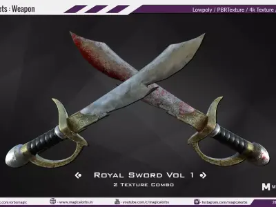 Royal Sword Vol 1 Low-poly 3D model
