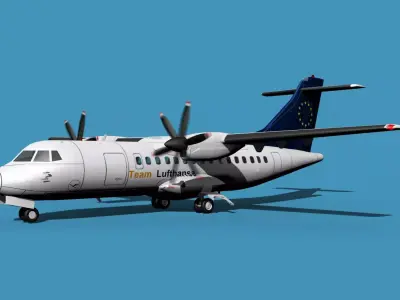 ATR-42-320 Lufthansa Team 3D model