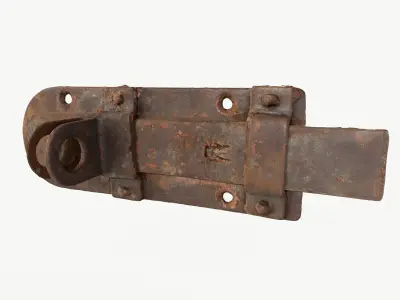 Door Latch Low-poly 3D model