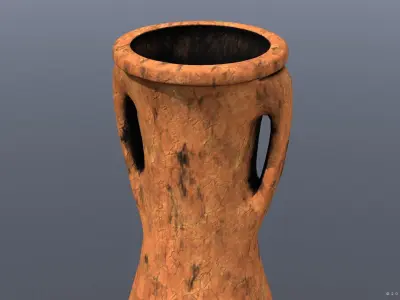 Dressel-38 type Amphora Low-poly 3D model