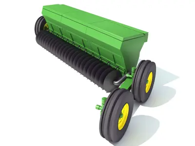 Seed Drill Planter 3D model